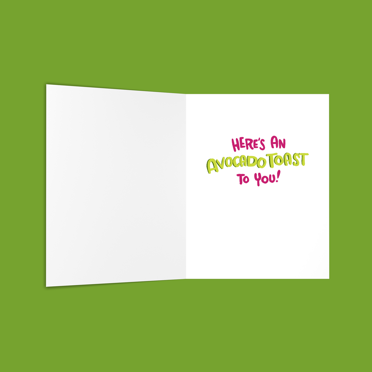 Avocado Toast Congrats Card