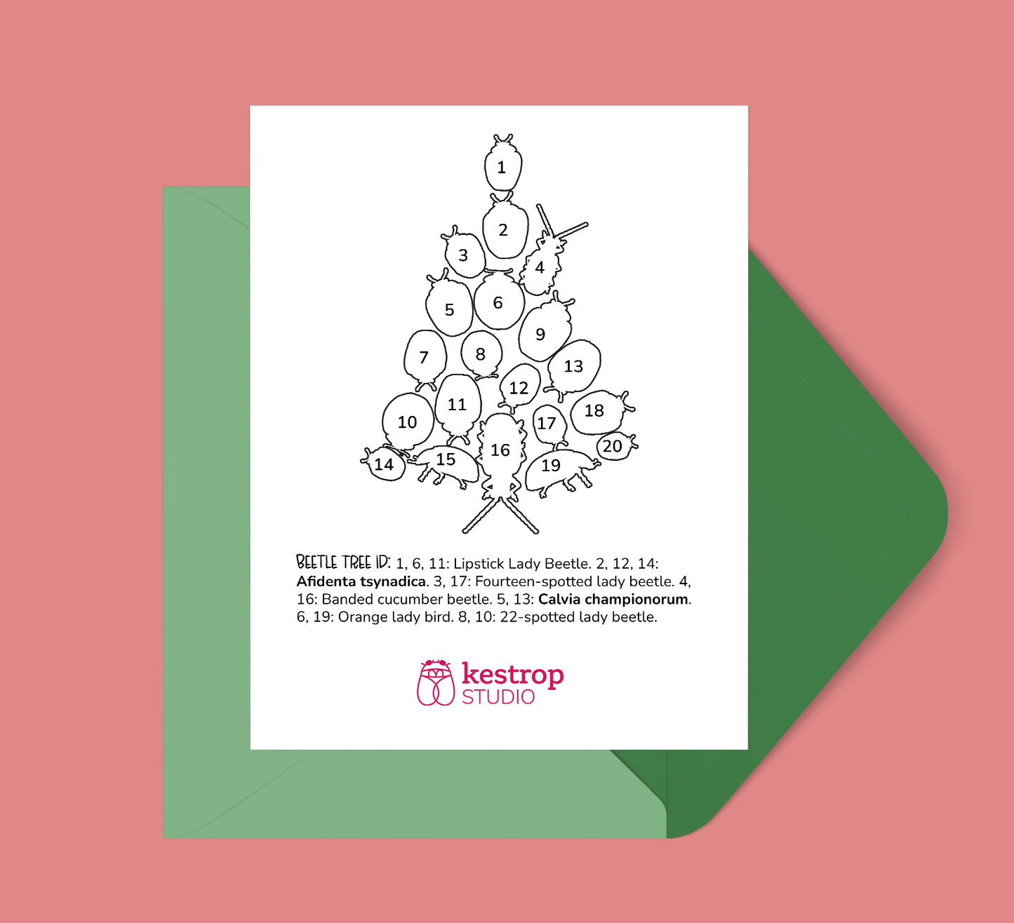 Beetle Christmas Tree - Blank Inside