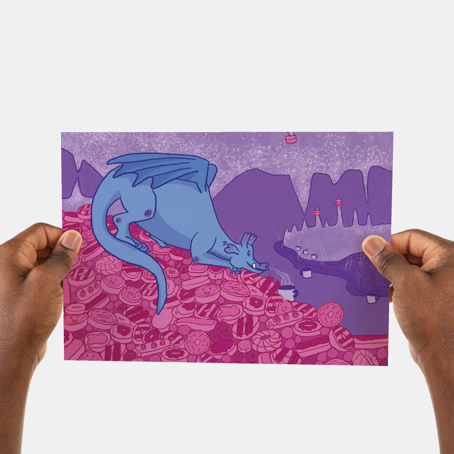 Donut Dragon Art Print