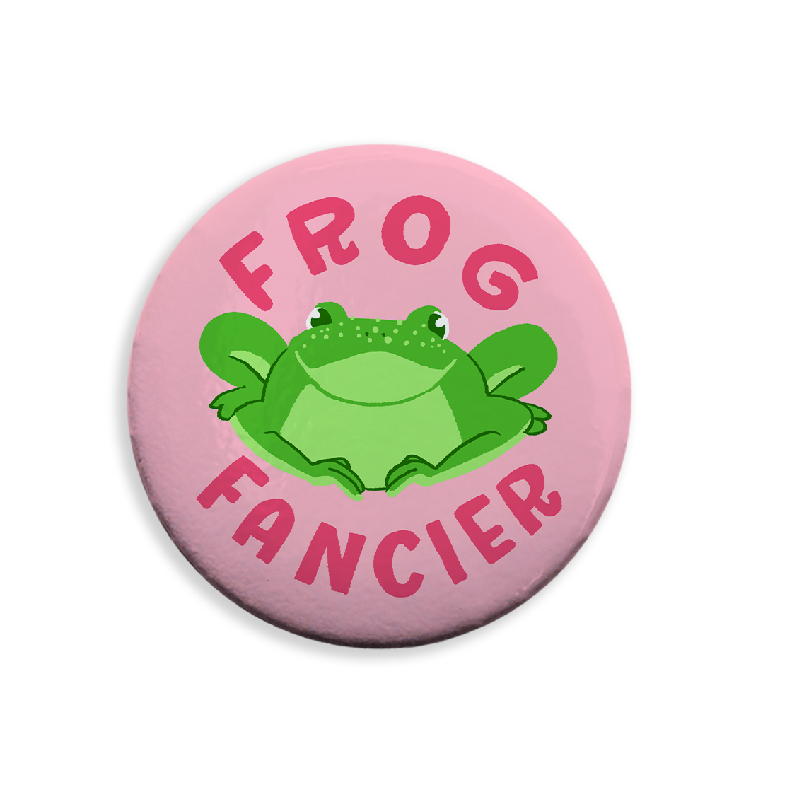 Frog Fancier Pinback Button