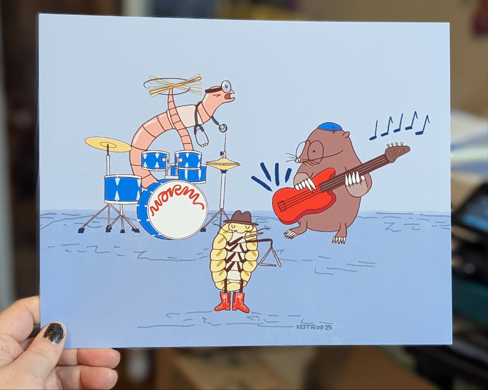 Doctor Worm Print