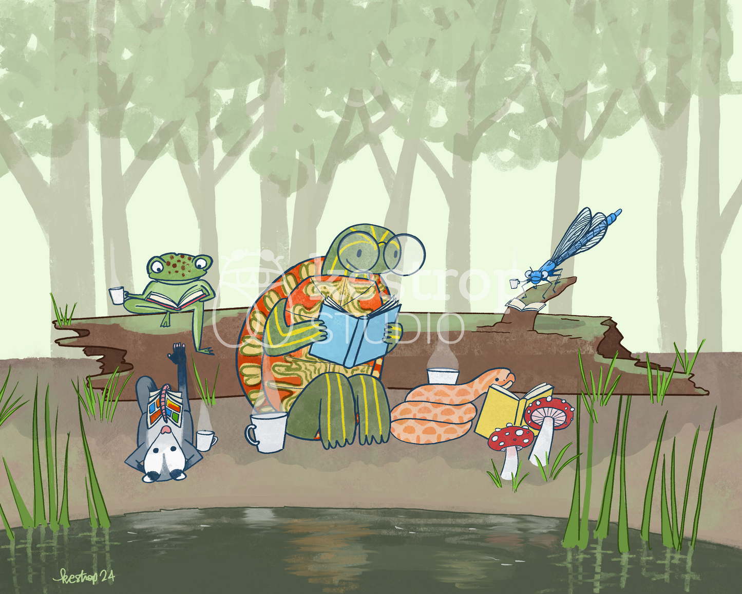 Reading Buddies Print