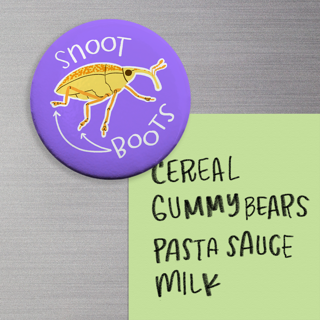 Weevil Snoot and Boots Magnet