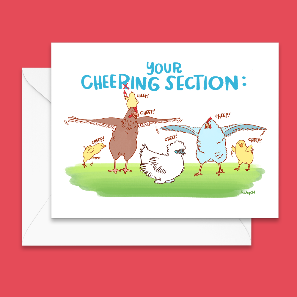 Cheeping Section Greeting Card