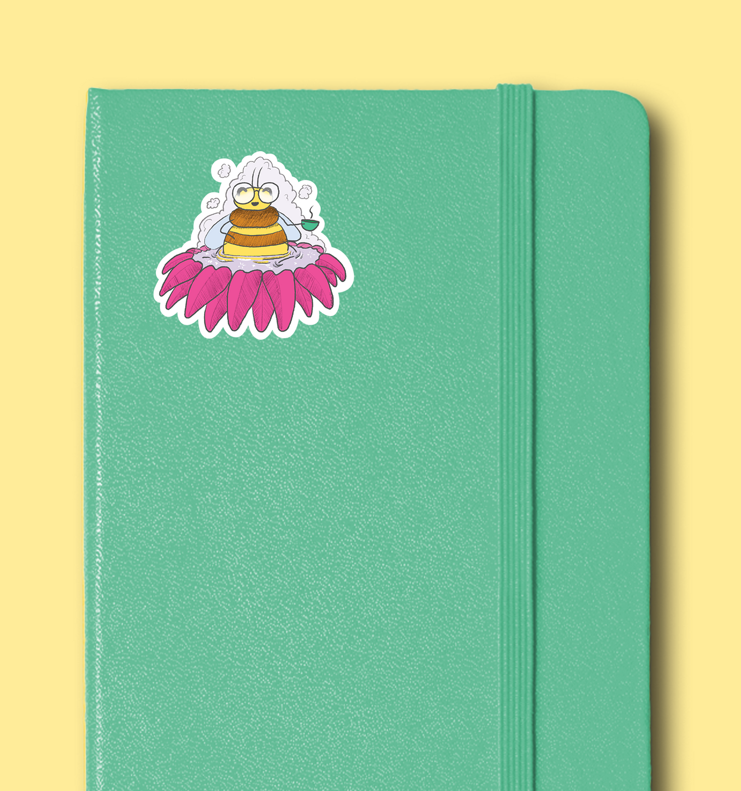 Tea Bee Spa Glossy Vinyl Sticker