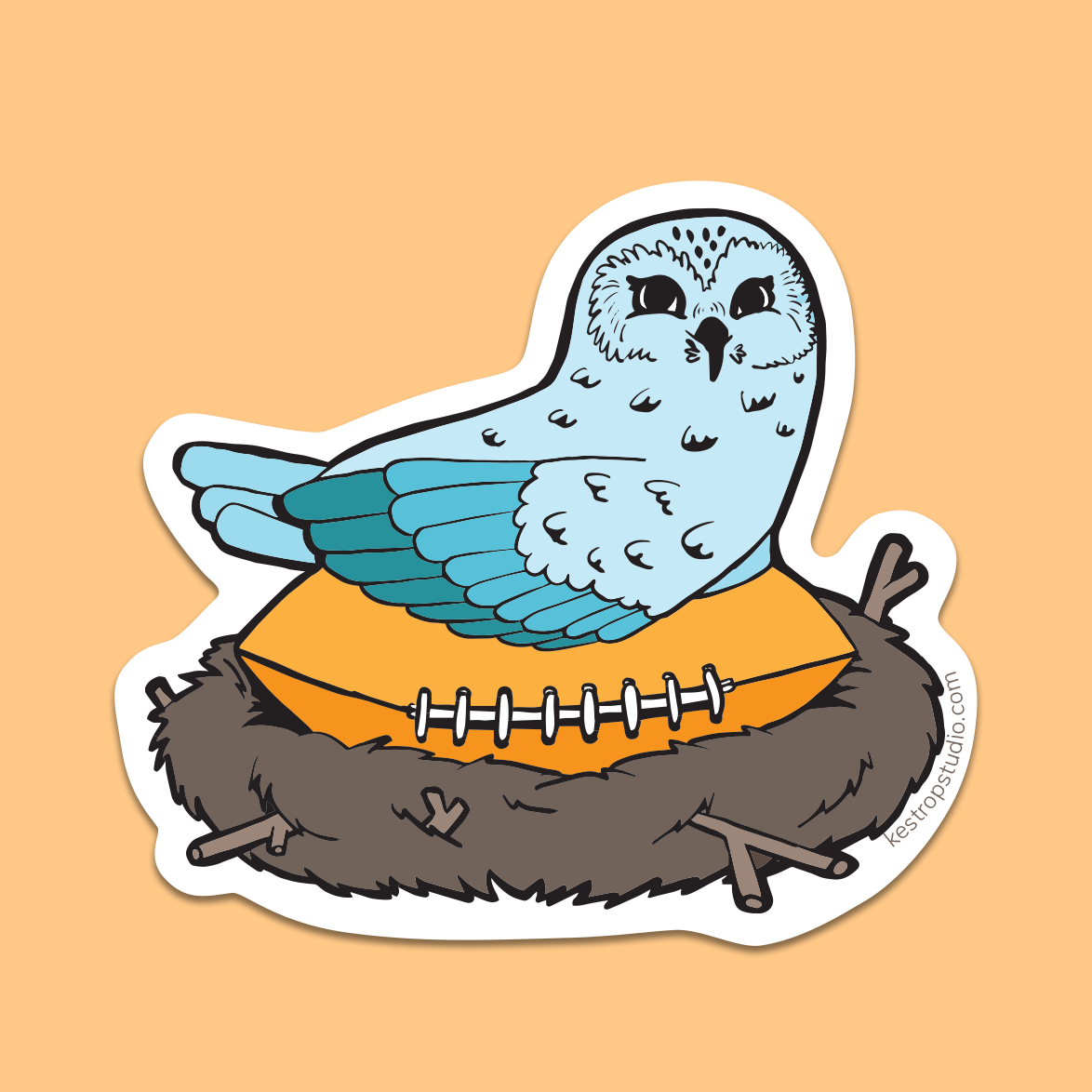 Superb Owl Vinyl Sticker