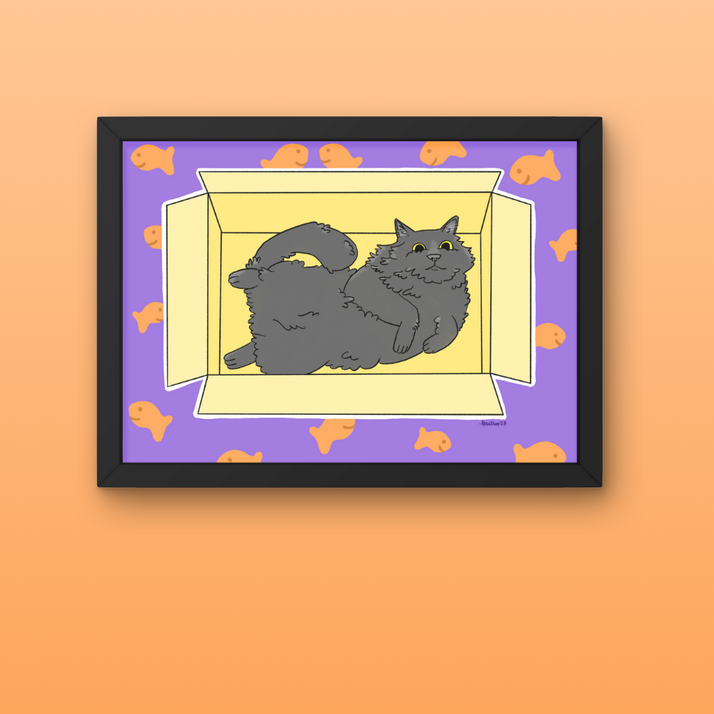Box Cat Print