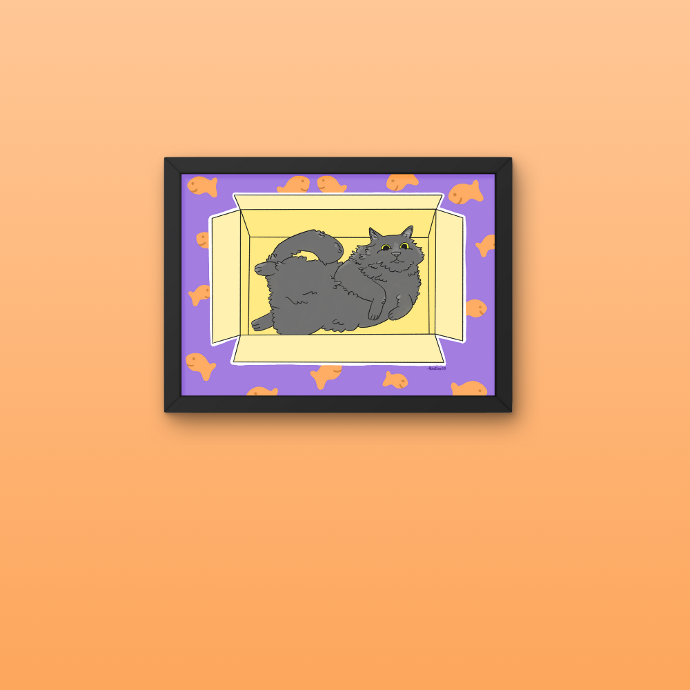Box Cat Print