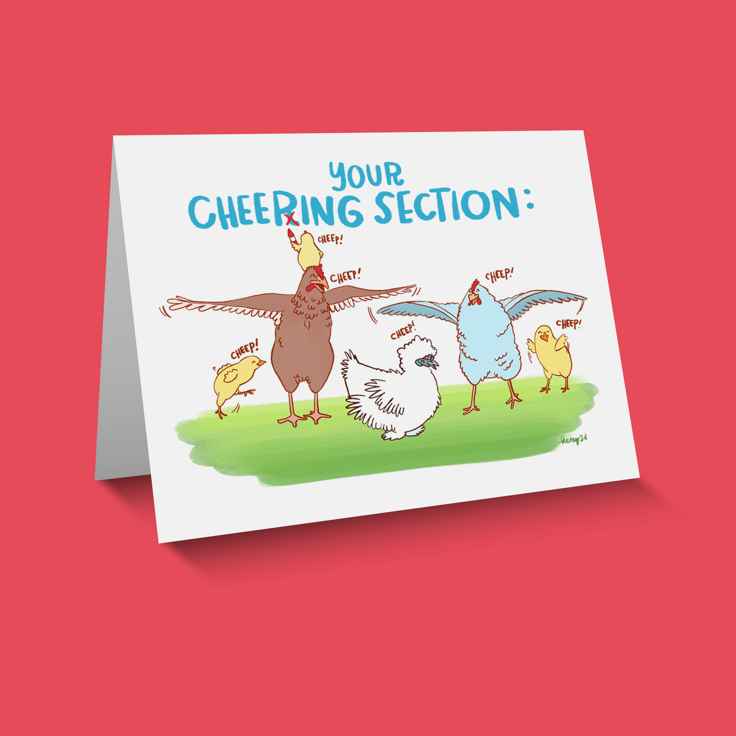 Cheeping Section Greeting Card