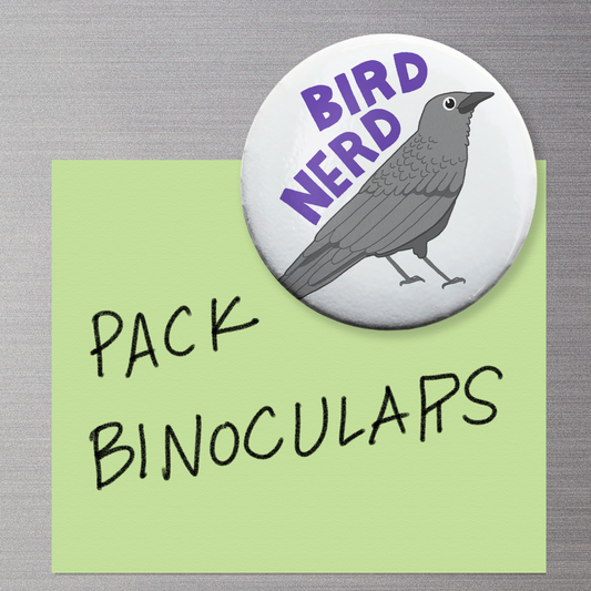 Bird Nerd Crow Magnet