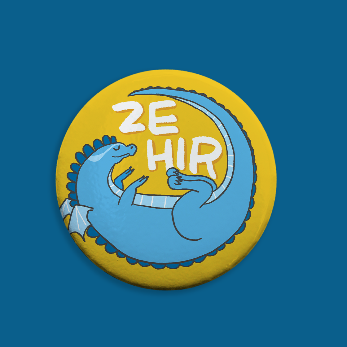 Ze Hir Button - Dragon