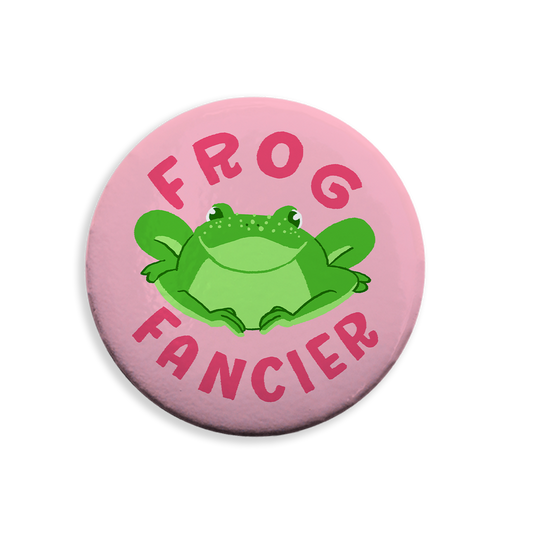 Frog Fancier Pinback Button