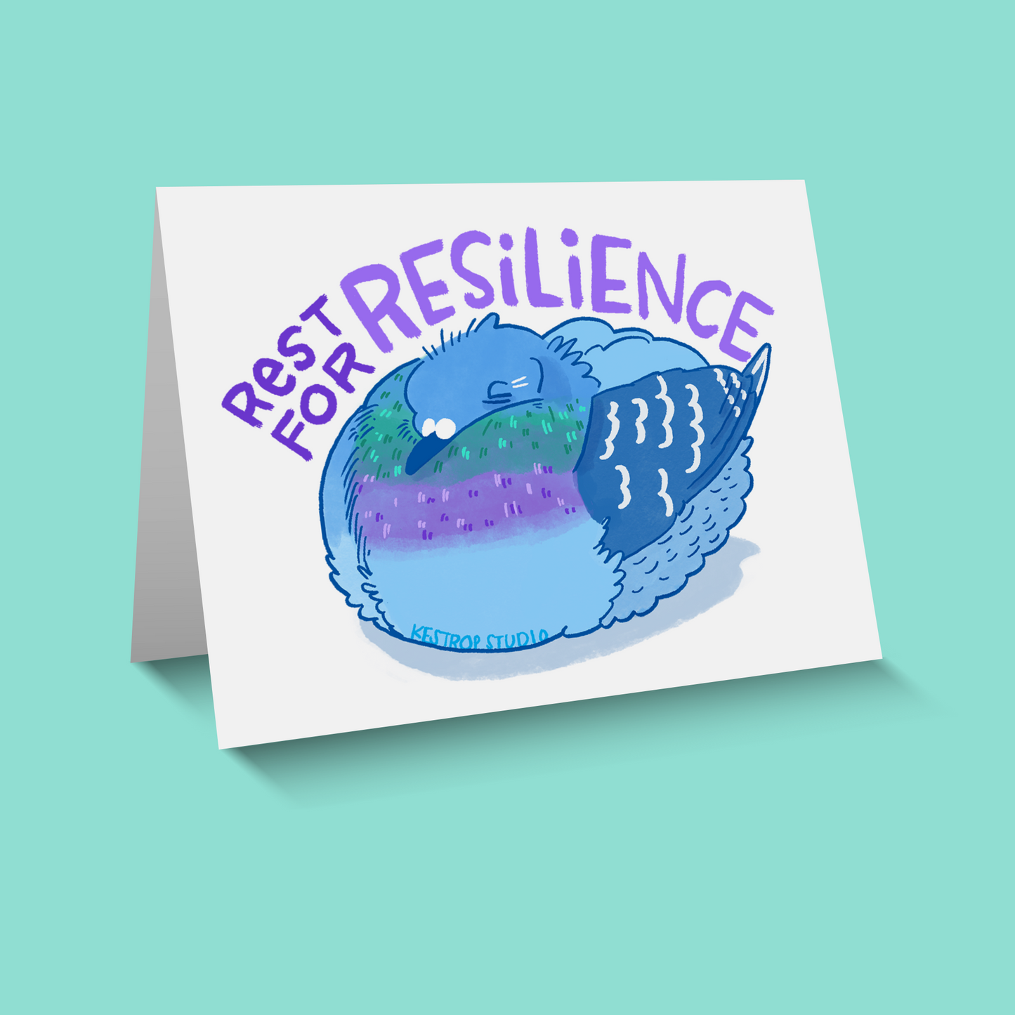 Rest for Resilience Pigeon Card