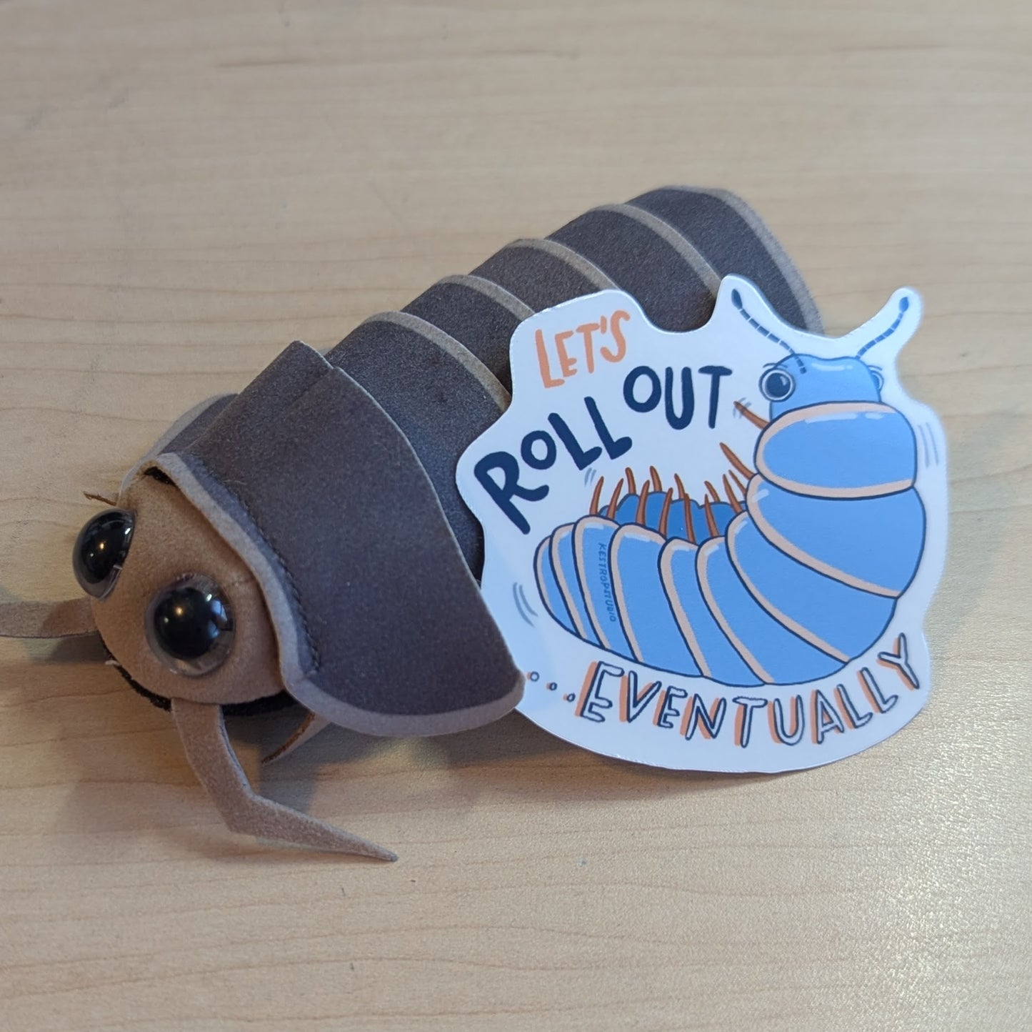 Roly Poly Roll Out Sticker