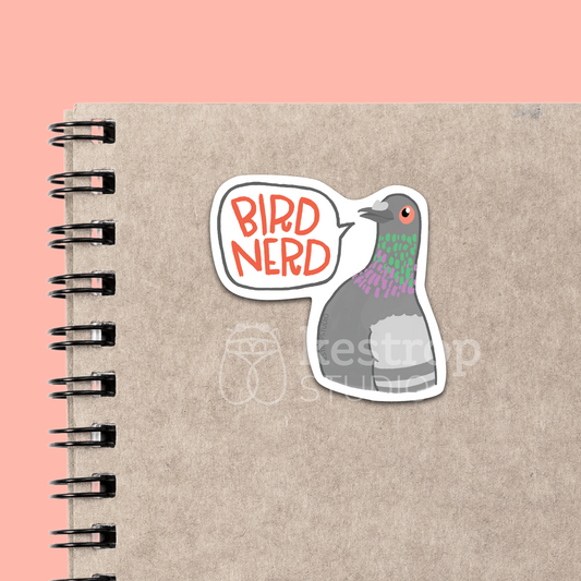 Bird Nerd Pigeon Sticker