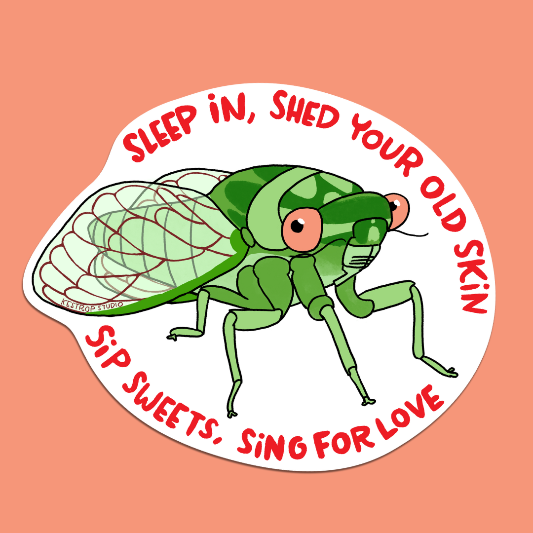 Annual Cicada Life Lessons Sticker