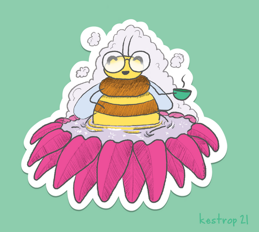 Tea Bee Spa Glossy Vinyl Sticker