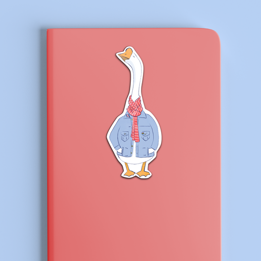 Autumn Goose Vibes Vinyl Sticker